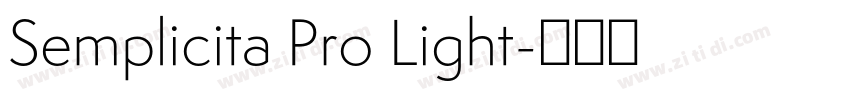 Semplicita Pro Light字体转换